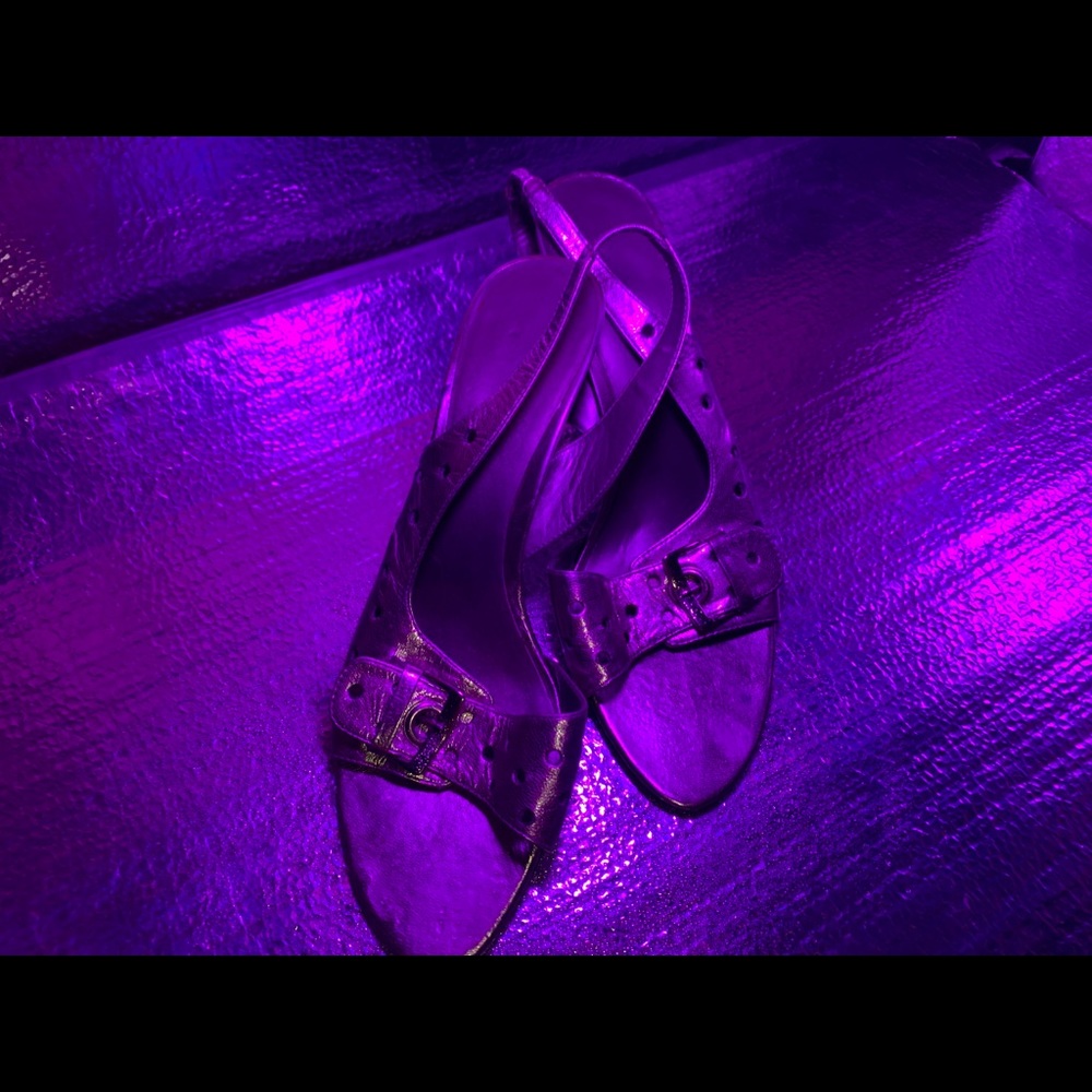 Nine West Silver Heels